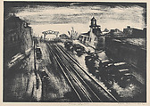 West Street, Saul Berman  American, Lithograph
