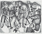 Circus Clowns, Sarah Berman American, Lithograph