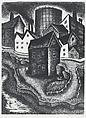 Mill Town, Ida Binney  American, Lithograph
