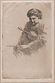 Portrait of a Violinist, Alexander A. Blum  American, Etching