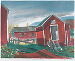 Woodstock Barn, Dayton Brandfield American, Serigraph