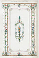 Décor Fleurs et Bois Rustiques., Anonymous, French, 19th century  French, Lithograph with watercolor