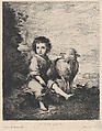 The Good Shepherd, from "Gazette des Beaux-Arts", Charles-Albert Waltner  French, Etching