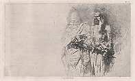 Croquis (sketch) of two Arabic men, Mariano Fortuny, 1838–1874  Spanish, Etching