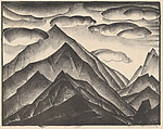 Mountain Landscape (Lithograph #14), William Samuel Schwartz American, Lithograph