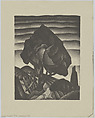 Tree on Hill (Lithograph #32), William Samuel Schwartz American, Lithograph