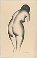 View of Female Nude (Lithograph #12), William Samuel Schwartz American, Lithograph