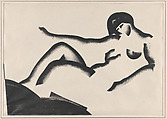 Reclining Nude (Lithograph #6), William Samuel Schwartz American, Lithograph