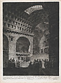 A View of a Prison of the Composition of Mr. Blondel done at Rome, Georges François Blondel  French, Mezzotint; second state of three