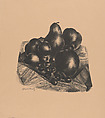 Still-Life: Cherries, Apples, Pears (Lithograph #43), William Samuel Schwartz American, Lithograph