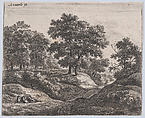 Family at Rest, Anthonie Waterloo Dutch, Etching; second state of two