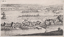 Village on a River, Jan Ruischer  Dutch, Etching and drypoint, third state of three