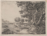 A Peasant with a Shovel, Anthonie Waterloo  Dutch, Etching; fourth state of four