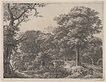 A Traveller Resting, Anthonie Waterloo  Dutch, Etching; fourth state of four