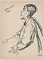 Kokoschka Rehearsing, Emil Orlik  Austro-Hungarian, Lithograph
