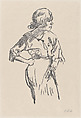 Gertrud Eysoldt as Lulu, Emil Orlik  Austro-Hungarian, Lithograph