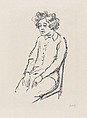 Elsa Wagner as Gräfin Geschwitz, Emil Orlik  Austro-Hungarian, Lithograph