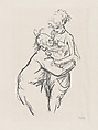 Werner Krauss as Schigolch and a Fräulein, Emil Orlik  Austro-Hungarian, Lithograph