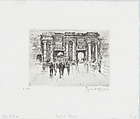 Lille: Porte de Donai, Ernst Oppler  German, Etching