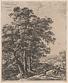 Venus and Adonis, Anthonie Waterloo  Dutch, Etching; fourth state of four