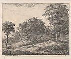 Shepherd Asleep on a Hummock, Anthonie Waterloo  Dutch, Etching; third state of three