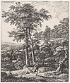 Landscape with Apollo and Daphne, from the Series of Six Mythological Scenes, Anthonie Waterloo (Dutch, Lille 1609–1690 Utrecht), Etching; first state of three
