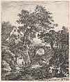 Zipporah Circumcising her Son, Anthonie Waterloo  Dutch, Etching