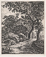 Two Travelers Resting in the Woods, Anthonie Waterloo  Dutch, Etching; only state