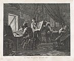 The Printmaking Workshop, Pellegrino dal Colle  Italian, Engraving