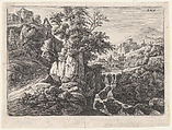 Triple Cascade, Anthonie Waterloo (Dutch, Lille 1609–1690 Utrecht), Etching