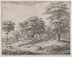The Shepherd Asleep On a Little Hill, Anthonie Waterloo  Dutch, Etching; first state of three