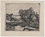 Willows, Willem de Zwart Dutch, Etching, drypoint, and plate tone printed on japan vellum
