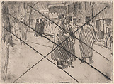 Madison Square, Childe Hassam American, Etching; proof from cancelled plate