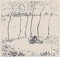Couple in the Grass, from "Daphnis and Chloe" by Longus, Pierre Bonnard (French, Fontenay-aux-Roses 1867–1947 Le Cannet), Lithograph; proof