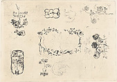 Preliminary design of book-plates for Misia Natanson, Pierre Bonnard  French, Drypoint
