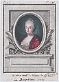 Marie Antoinette, Dauphine, Louis Marin Bonnet French, Pastel manner