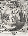 Venus and Cupid on a Cloud, Johann Justin Preissler  German, Engraving