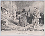 Quando vidi costui nel gran diserte / Misere di me gridai a lui., Louis Boulanger  French, Lithograph