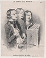 The Unfortunate Teacher of Musical Theory, Frédéric Bouchot  French, Lithograph