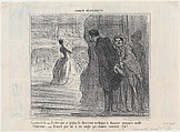 La mère de la chanteuse, from Croquis Dramatiques, published in Le Charivari, december 27, 1856, Honoré Daumier  French, Lithograph; second state of two (Delteil)