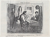 Je viens prévenir le roi Agamemnon qu'on va commencer le 4e acte..., from Croquis Dramatiques, published in Le Charivari, November 27, 1856, Honoré Daumier  French, Lithograph; second state of two (Delteil)