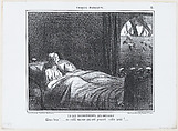 Un des inconvénients des sous-sols, from Croqius Parisiens, published in Le Charivari, November 26, 1856, Honoré Daumier  French, Lithograph; second state of two (Delteil)