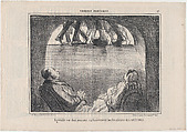 Agréable vue...des sous-sous, from Croqius Parisiens, published in Le Charivari, November 29, 1856, Honoré Daumier  French, Lithograph; second state of two (Delteil)