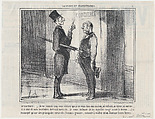 Mr. Vautour: –Je ne saurais trop..., from Locataires et Propriétaires, published in Le Charivari, October 20, 1856, Honoré Daumier  French, Lithograph; third state of three (Delteil)