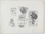 Trial proof of vignettes for the book "The Life of Saint Monica", Pierre Bonnard  French, Lithograph with graphite; trial proof