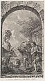 The Chapel of the Enfants-Trouvés in Paris: Groupe des bergers devant une chaumière, Etienne Fessard  French, Etching and engraving