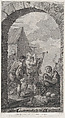 The Chapel of the Enfants-Trouvés in Paris: Groupe des bergers: joueurs de trompes et de musette, Etienne Fessard  French, Etching and engraving