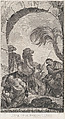 The Chapel of the Enfants-Trouvés in Paris: La Suite des rois mages: chameliers et porteurs de présents, Etienne Fessard  French, Etching and engraving
