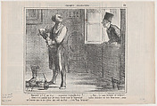 Monsieur a-t-il un état..., from "Croquis Parisiens", Honoré Daumier  French, Lithograph; second state of two (Delteil)