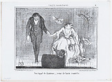 Un rappel de chanteuse..., from Croquis Dramatiques, published in Le Charivari, January 9, 1857, Honoré Daumier  French, Lithograph; third state of three (Delteil)